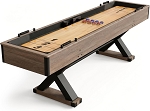 Excalibur 9-ft Shuffleboard Table - Driftwood Finish